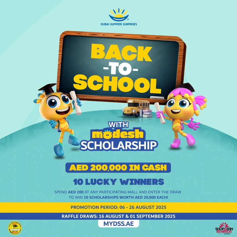 Back To School With Modesh Scholarship, original campaign artwork