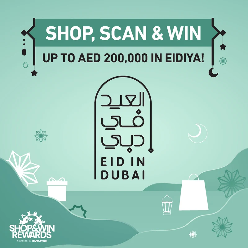 Shop And Win AED 200,000 As Eidiya, original campaign artwork