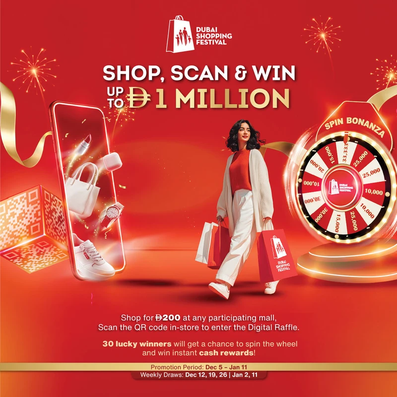 Shop, Scan & Win Up To AED 1 Million In Cash!, original campaign artwork