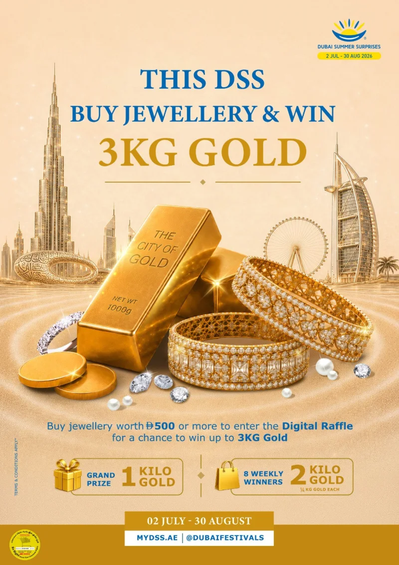 Buy Jewellery, Win 3kg Gold, original campaign artwork