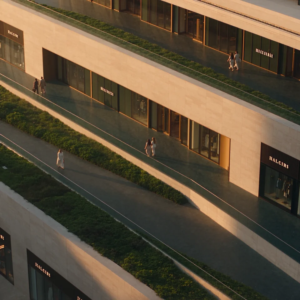 Illustrative shopping destination, the first chapter of the retail intelligence film